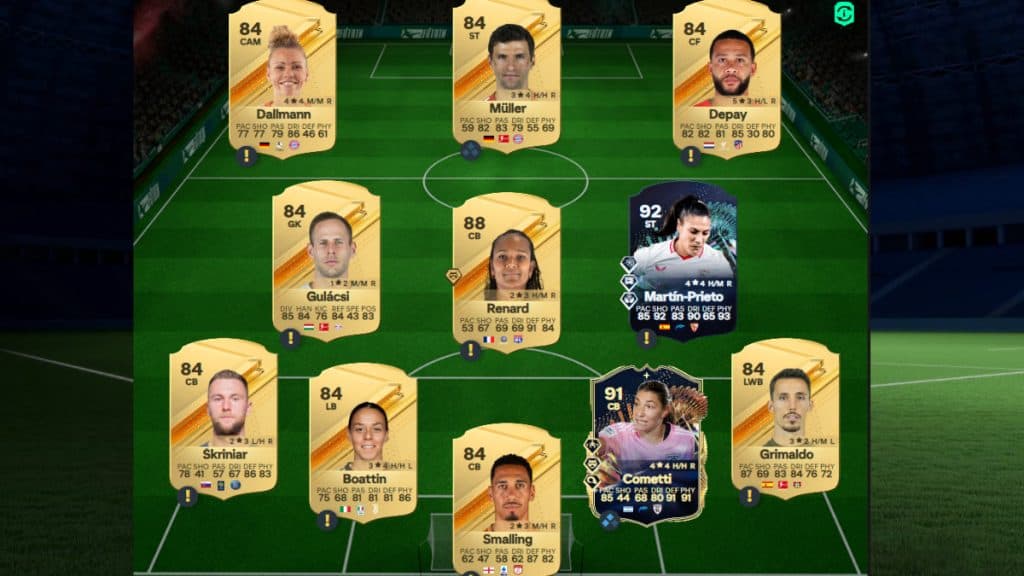 EA FC 24 Hero SBC 87-rated team solution