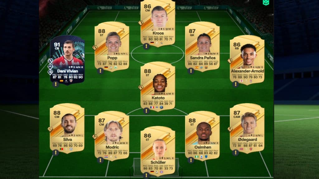 EA FC 24 Hero SBC 88-rated team solution