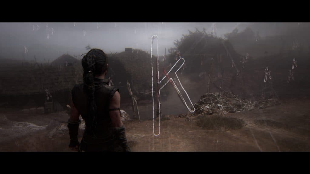 The third symbol in Hellblade 2 village puzzle