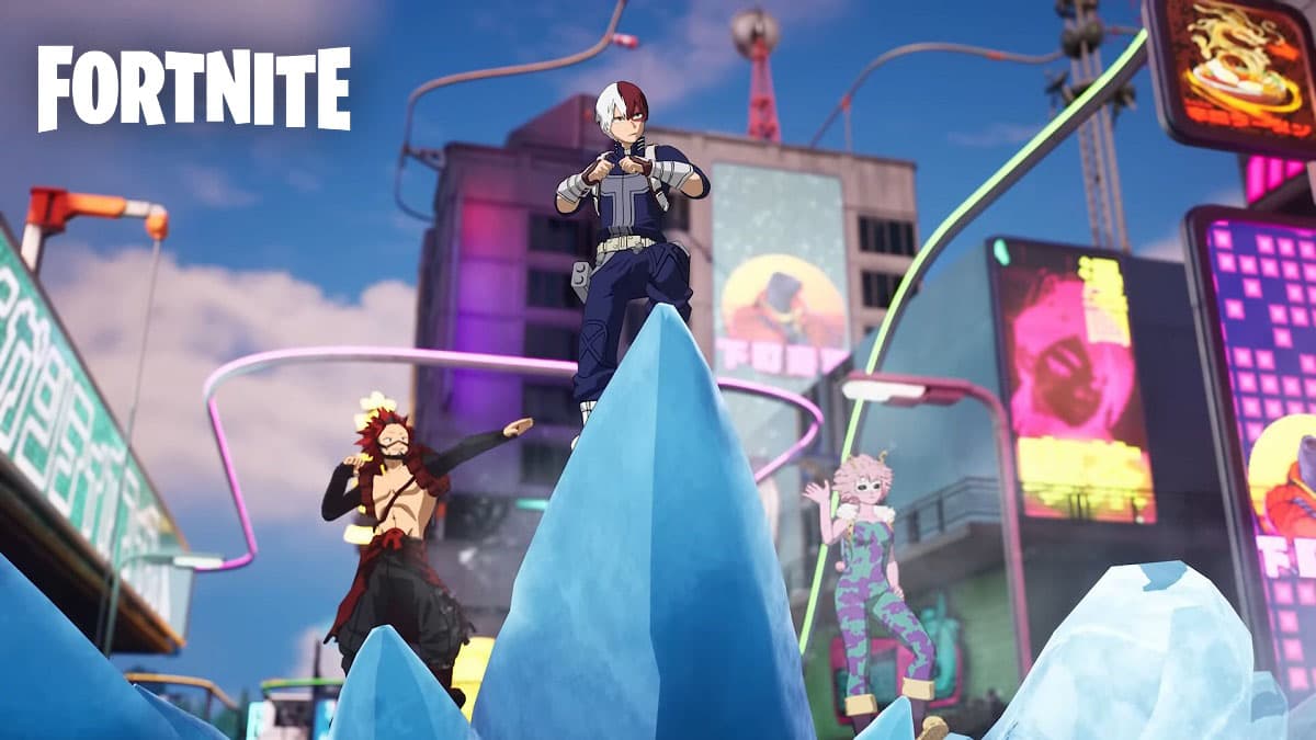 My Hero Academia characters in Fortnite