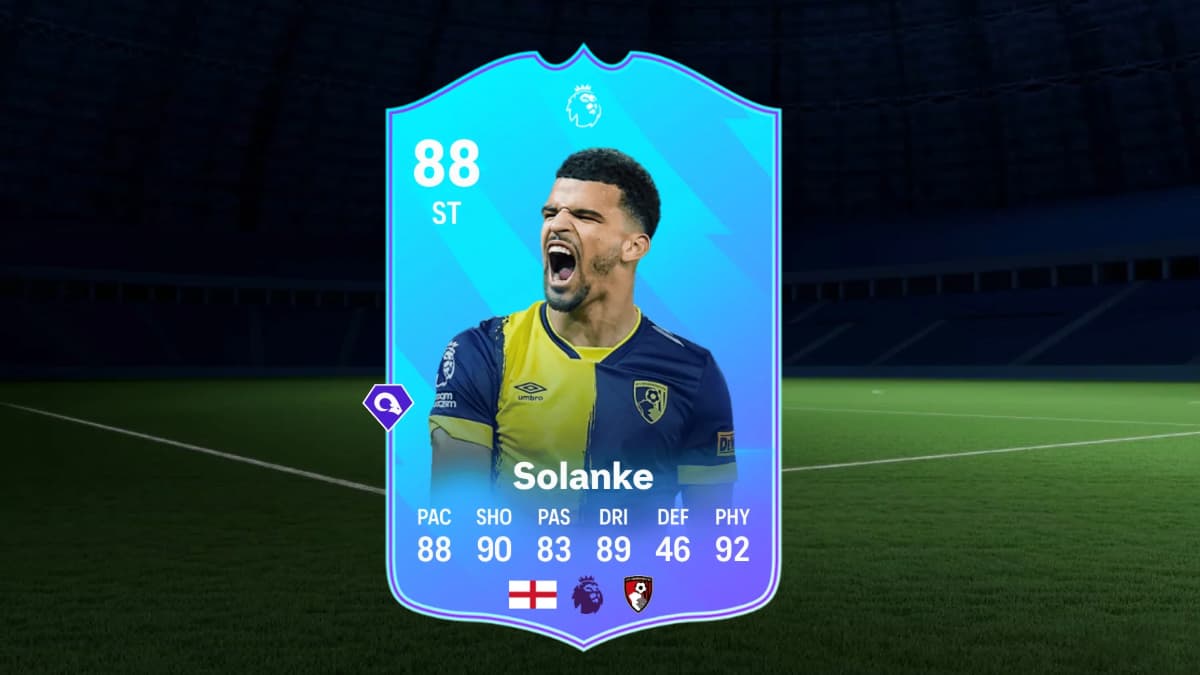 PL POTM Dominic Solanke card in EA FC 24