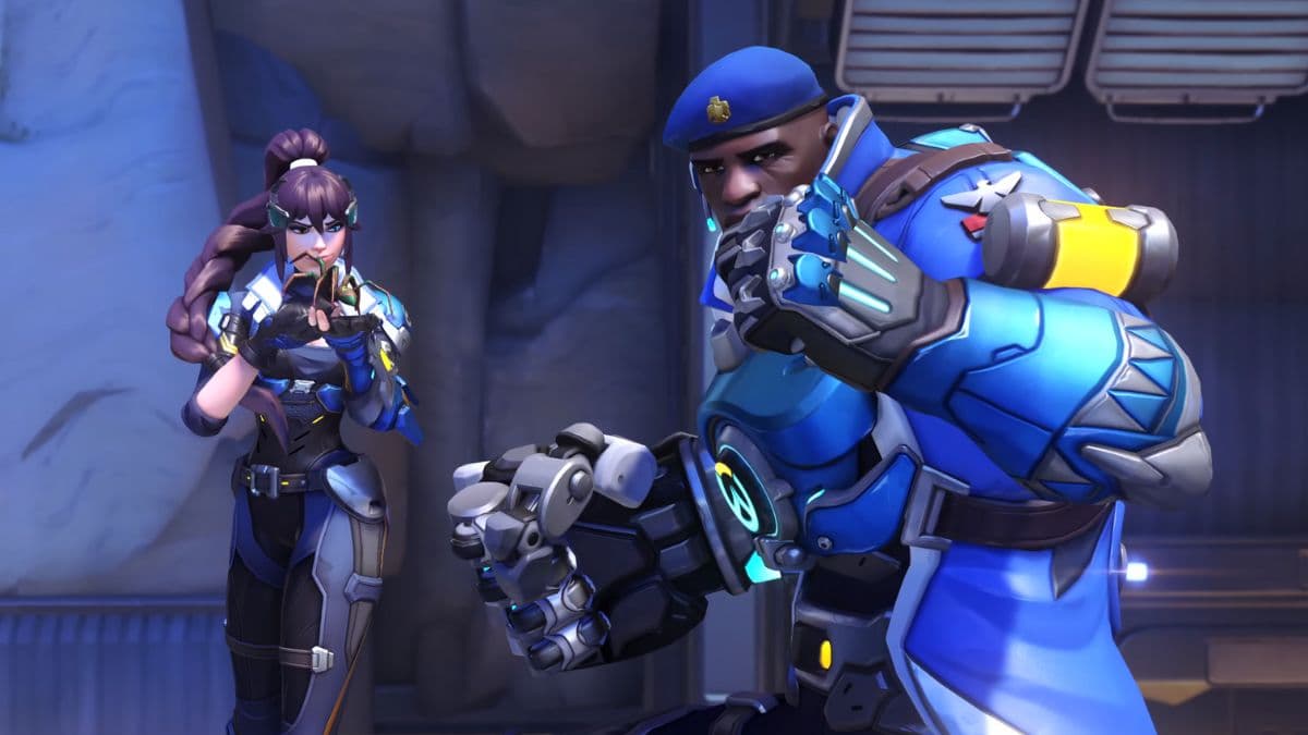 Mirrorwatch Doomfist and Widowmaker skins in Overwatch 2