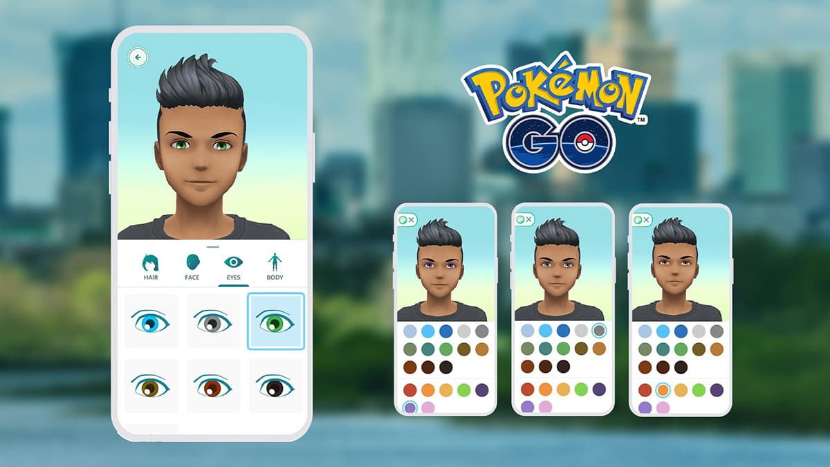 Pokemon Go avatar eye system