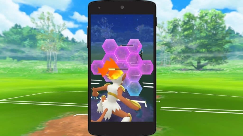 pokemon go battle league screen