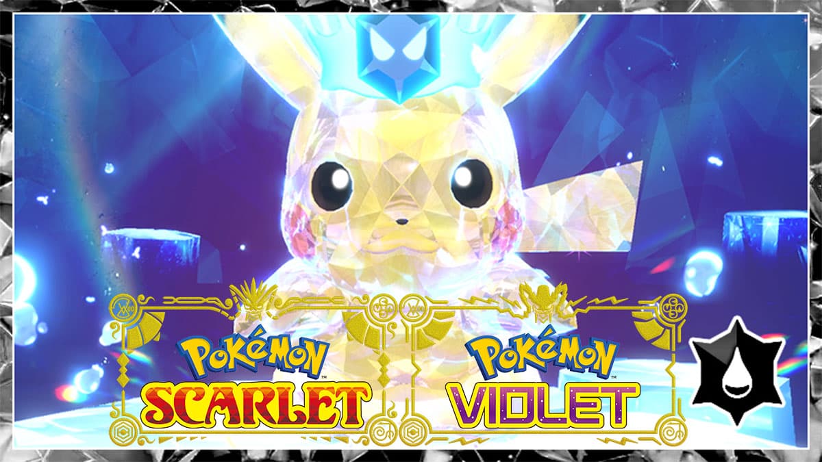 Water Tera Type Pikachu in Pokemon Scarlet and Violet