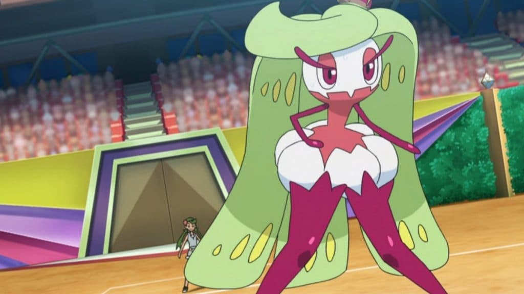 Tsareena in the Pokemon Anime